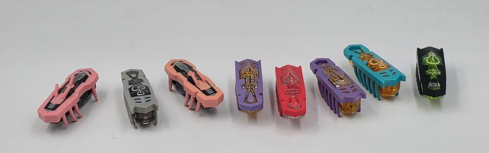 Lot of 8 Hex Bug Nano Pieces  Bugs Micro Pets Robotic Creatures Tested&works
